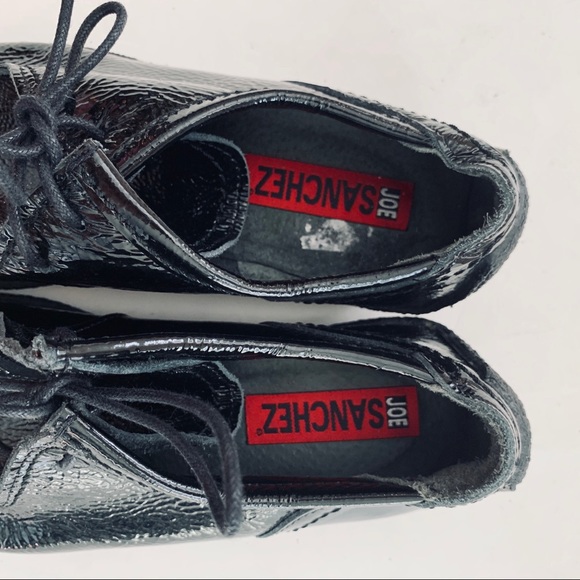 🆕JOE SANCHEZ black patent leather moccasin sz 7 - Picture 8 of 8